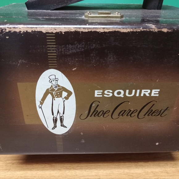 Esquire Shoe Care Chest Vintage with All accessories - Picture 2 of 16